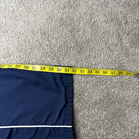 Vintage Y2K Reebok Baggy Navy Blue Striped Track Pants Large - Picture 7 of 9